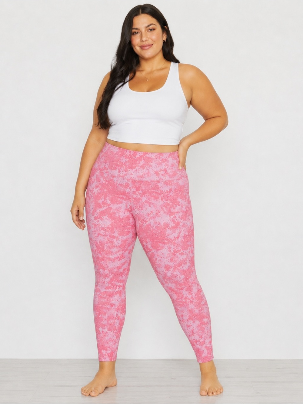 Scorpio Sol Pink Marble High-Waist Leggings